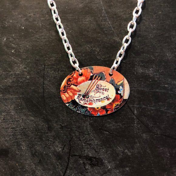 Sweet Remembrance Tin Necklace