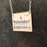 Irish Castle Stamp Tin Necklace