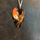 Two Finches Tin Necklace