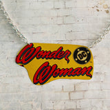 Wonder Woman DC Logo Tin Necklace