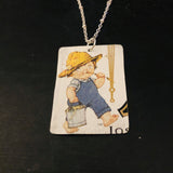 Campbell’s Soup Cutie with Pail Tin Necklace