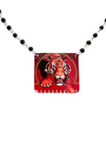 Growling Tiger Tin Necklace