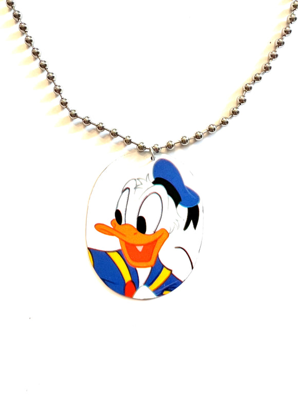 Donald Duck Tin Necklace