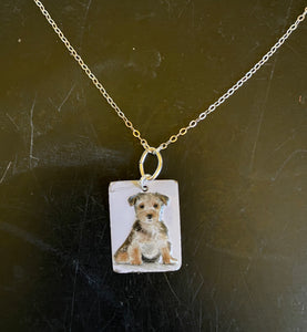 Terrier Tin Necklace