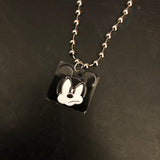Angry Mickey Tin Necklace