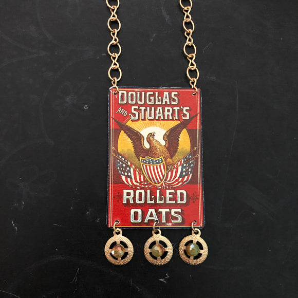 Douglas Stuart’s Rolled Oats Tin Necklace