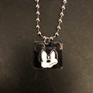 Angry Mickey Tin Necklace