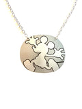 Running Mickey Mouse Tin Necklace