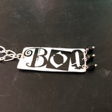 Boo Tin Necklace with Beads
