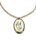 Taurus Tin Necklace with Bead
