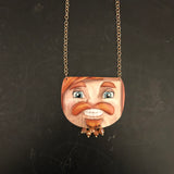 Ginger Bearded Nutcracker Tin Necklace