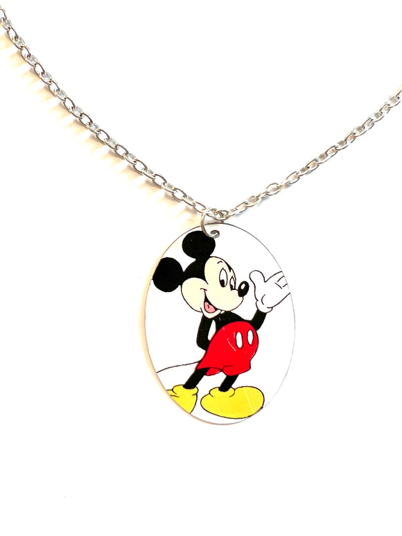 Classic Mickey Mouse Tin Necklace